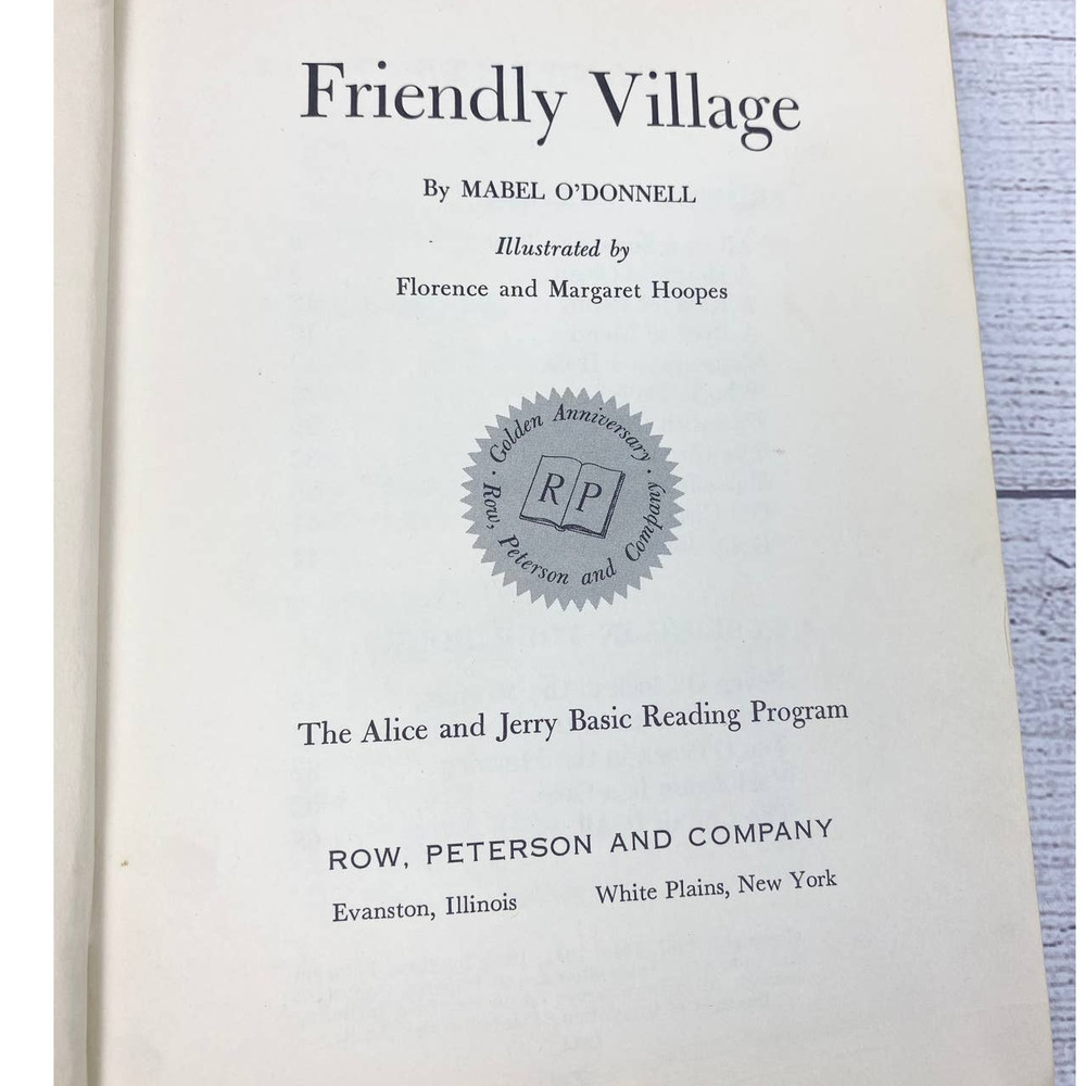 Vintage The Alice and Jerry Books Set of 2 Round About & Friendly Village - Picture 5 of 13